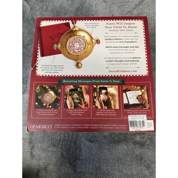 Santa's Kindness Ornament & Journal - Picture 11 of 11